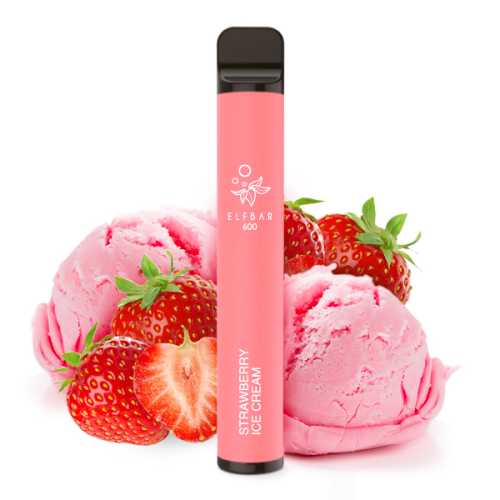 Elf Bar 600 Strawberry Ice Cream Einweg-E-Zigarette mit 2% Nikotin oder nikotinfrei – Vapestick jetzt bei semyshop.de online bestellen!